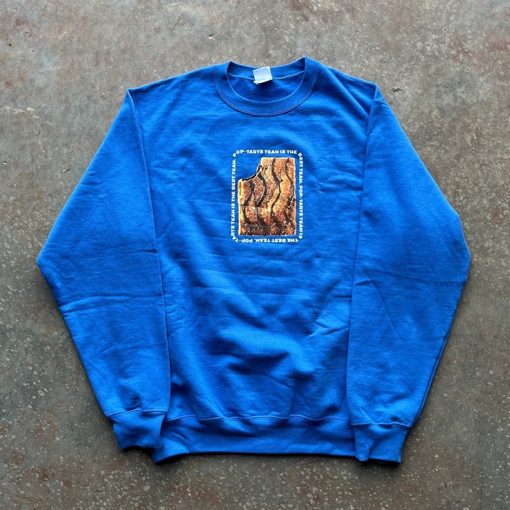 VTG 2000s Pop-Tarts Blue Graphic Sweatshirt Mens M 64
